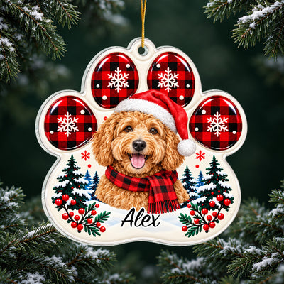 Custom Pet Photo - Personalized Acrylic Ornament, Christmas Gift for Pet Lovers