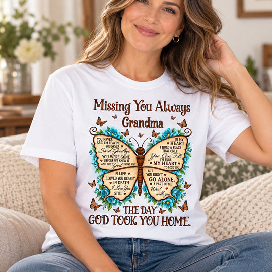 Missing You Always - Personalized T-Shirt, Memorial Gift, Loss Of Loved One Shirt