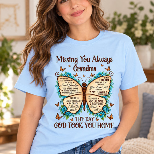 Missing You Always - Personalized T-Shirt, Memorial Gift, Loss Of Loved One Shirt